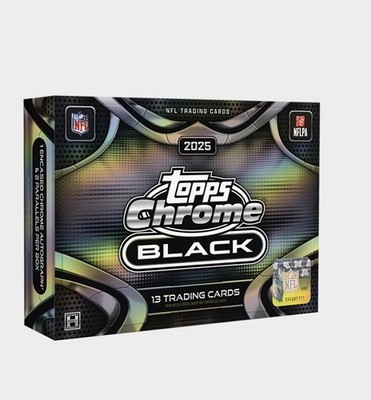 2025 TOPPS CHROME BLACK NFL Football HOBBY BOX PRESALE!! July 9 Release TCB68