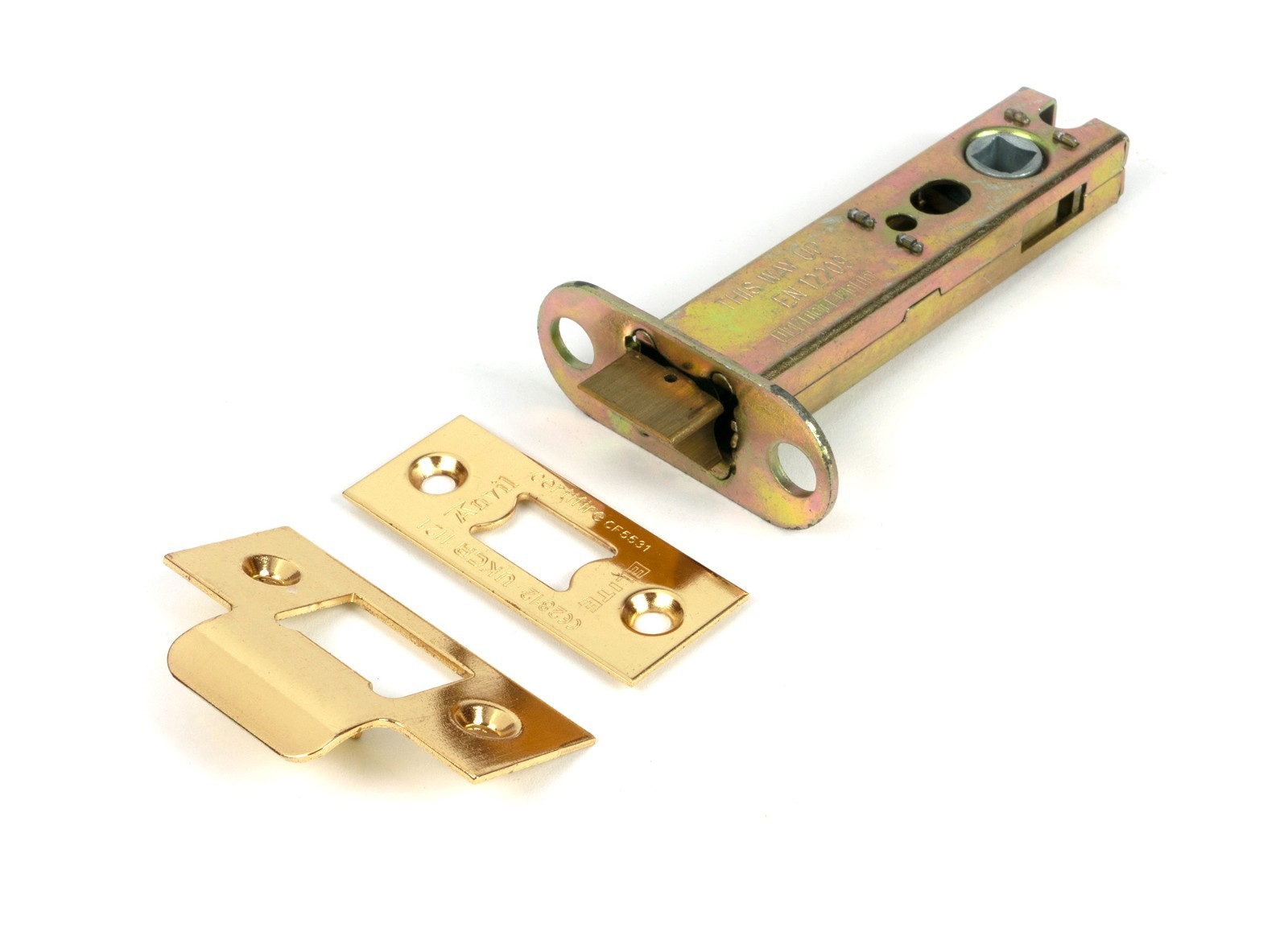 From The Anvil 51751 Polished Brass 4"" Heavy Duty Latch
