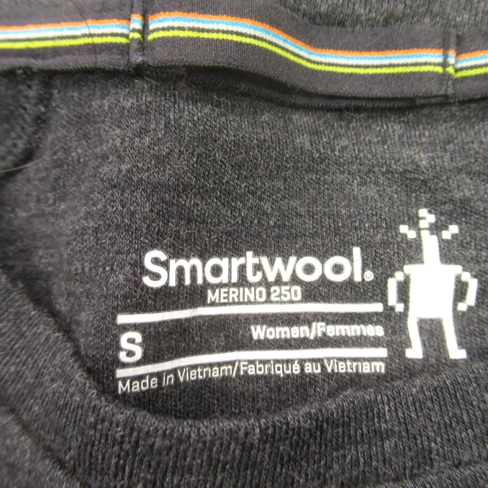 Smartwool Shirt Womens Small Long Sleeve Crew Neck Gray Outdoors Casual - image 4 of 4
