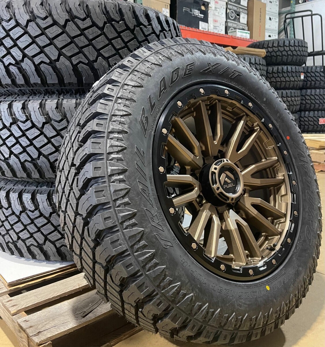 20x9 Fuel D681 Rebel Bronze Wheels 34