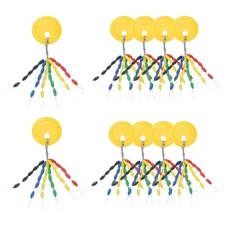 Fishing Rubber Bobber Beads Stoppers,300 Pieces Float Sinker Stops Oval Shape S