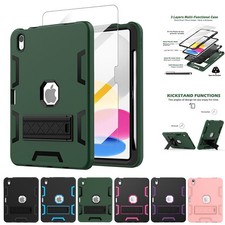 Rugged Case For iPad A16  iPad 10th Gen with Stand Heavy Duty Shockproof Cover