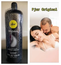 PJUR SILICONE LUBE ORIGINAL BODY GLIDE  SILKY LUBRICANT 1000 ML/34 oz