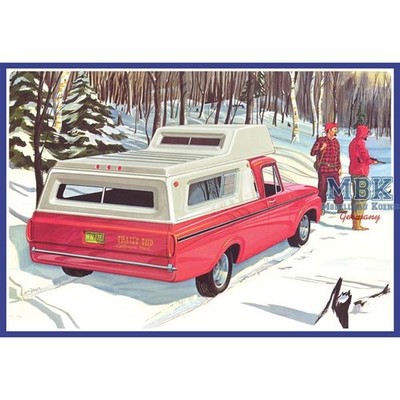 AMT AMT1412 1963 Ford F-100 Camper Pickup 1:25