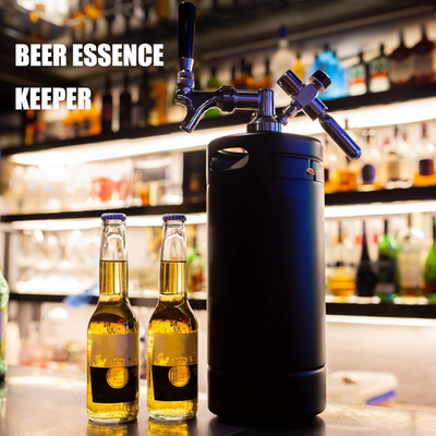 Mini Keg TMCRAFT 128oz Growler - Pressurized Stainless Steel Home Beer Mini Keg TMCRAFT 128oz Growler - Pressurized Stainless Steel Home Beer
