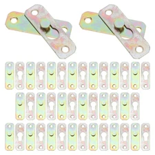 24 Pairs Wall-mounted Hardware Invisible Frame Hanger Buckle Interlocking