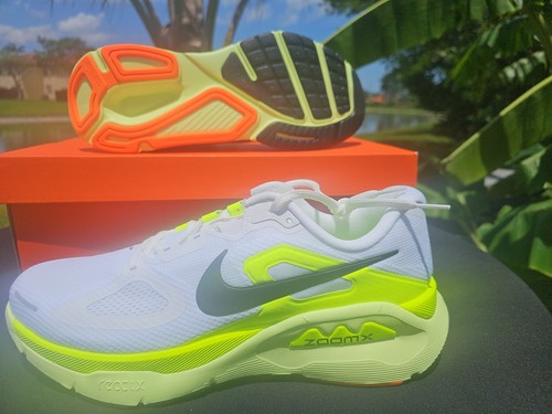 Mens size 13 Nike Structure Plus White Pure Platinum Volt Black HQ3048-101 - Picture 4 of 14