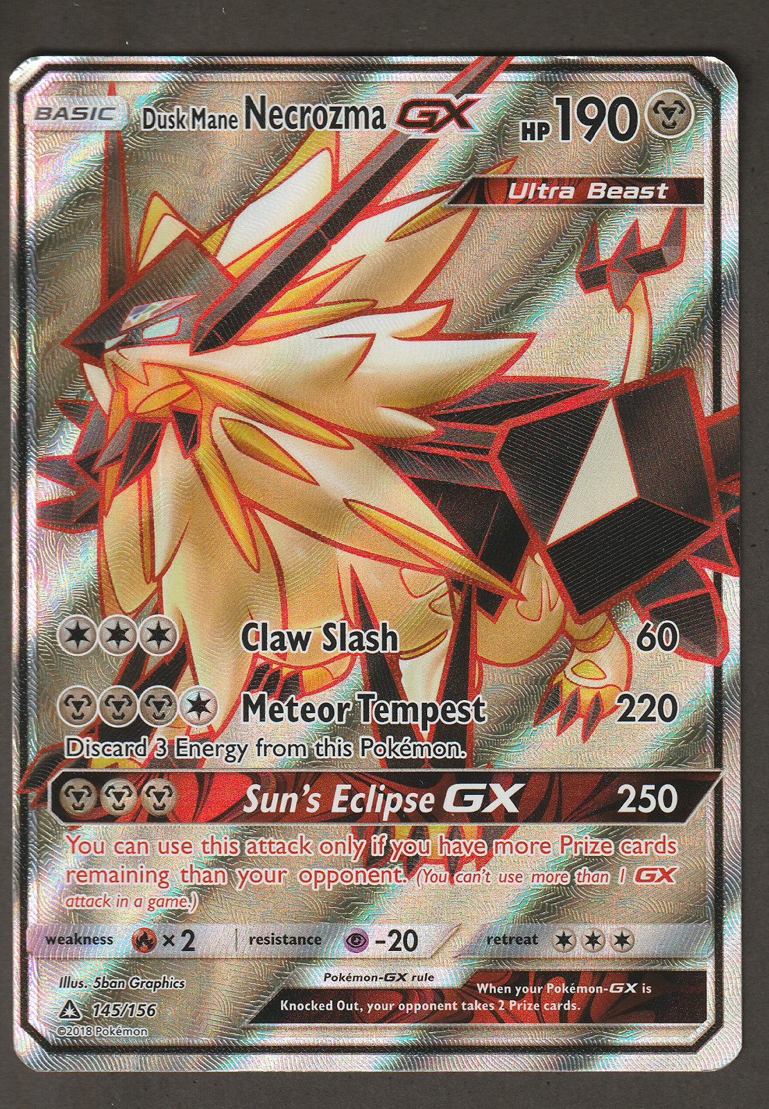 dusk mane necrozma gx pokemon card value Pokemon TCG (Japanese) main image 1