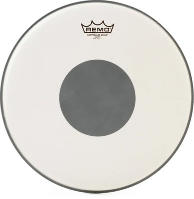 Remo Controlled Sound Coated Drumhead - 14'' - with Black Dot