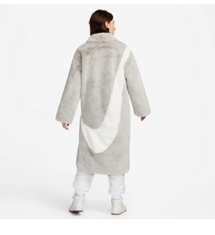 SACAI X NIKE Nike edizione speciale finto faur cappotto lungo giacca inverno autunno primavera sherpa M