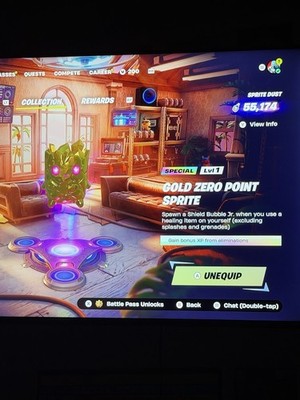Ultra Rare Fortnite Gold Zero Point Sprite