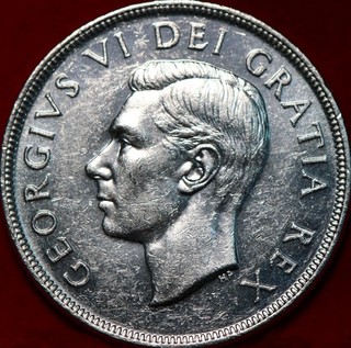 1952 Canada One Dollar Silver Foreign Coin