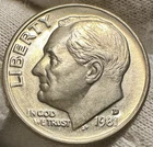 1981-D Roosevelt Dime Gem BU From Original Bank Roll Free Shipping W/Tracking