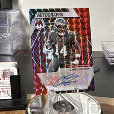 2023 Panini Mosaic RED Autographs Chris Godwin #AH-CG /25 Tampa Bay Buccaneers