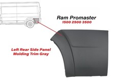 New Fits 2014-2018 Ram ProMaster Left Rear Side Panel Molding Trim Flare Driver
