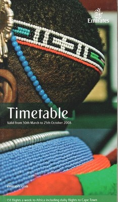 Emirates timetable 2008/03/30