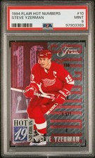 Steve Yzerman 1994 Flair Hot Numbers PSA 9 (MINT) 10 of 10 Detroit Red Wings HOF