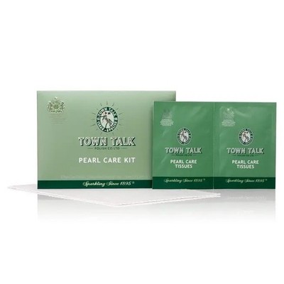 Town Talk Perfect Pearl Jewelry Care Kit - Polishing Cloth & 4 Sachets