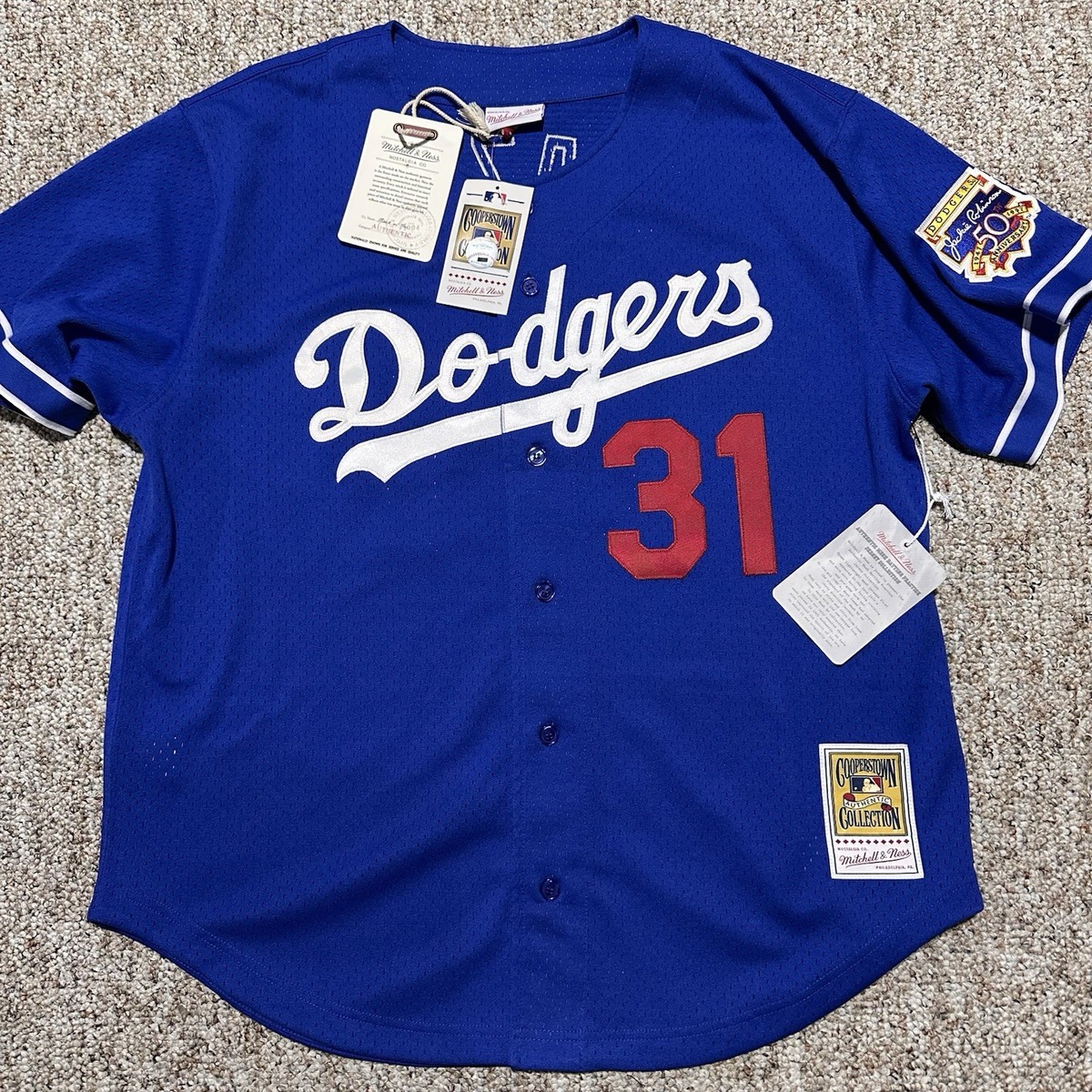 Mike Piazza #31 Jersey Mitchell & Ness Los Angeles Dodgers
