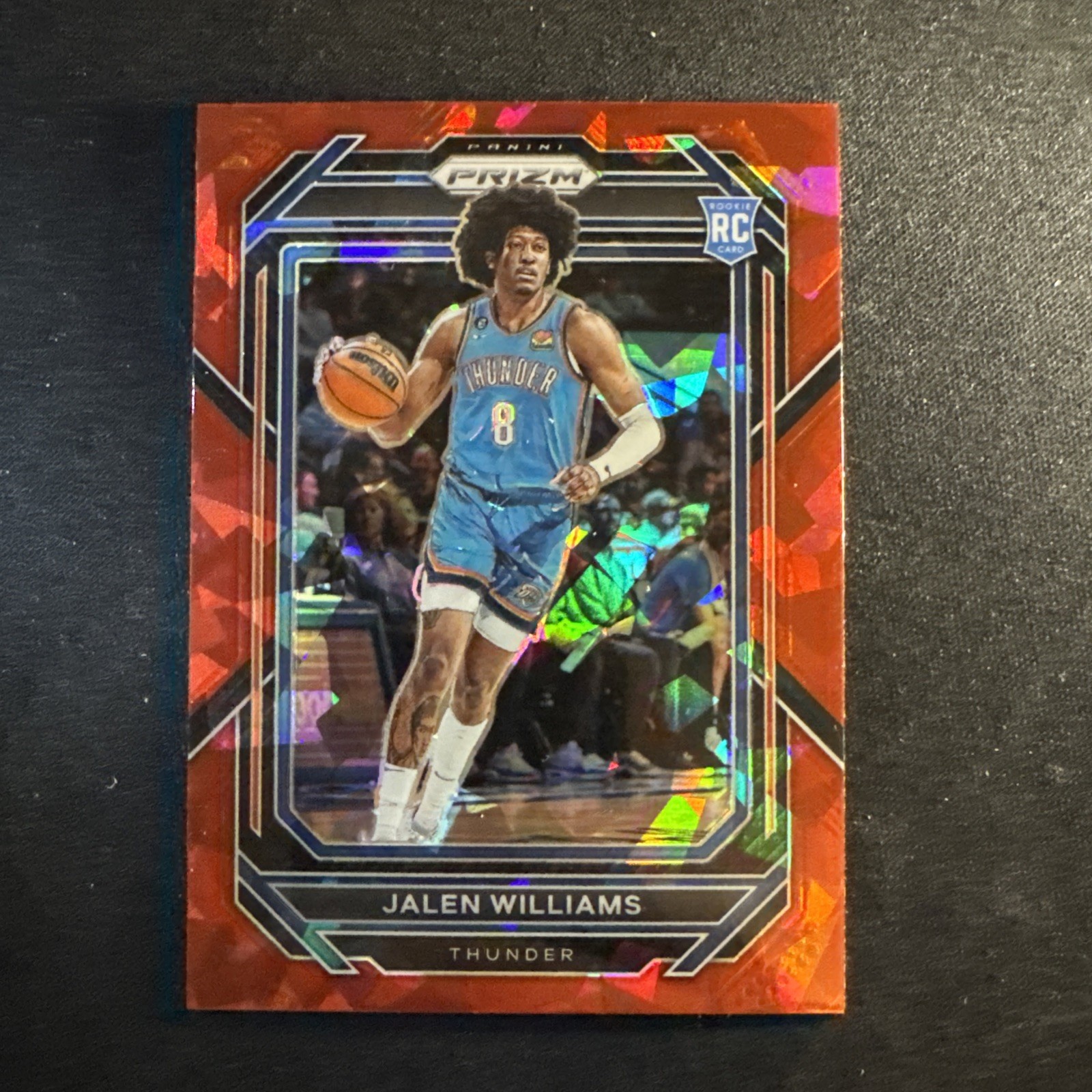 2022 Prizm - Jalen Williams #246 Red Ice Prizm RC Thunder