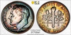 PR66 1958 10C Roosevelt Silver Proof Dime, PCGS Trueview- Beautifully Toned