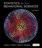 Statistics For The Behavioral Sciences Susan A. Nolan (U. A.) Taschenbuch 2024