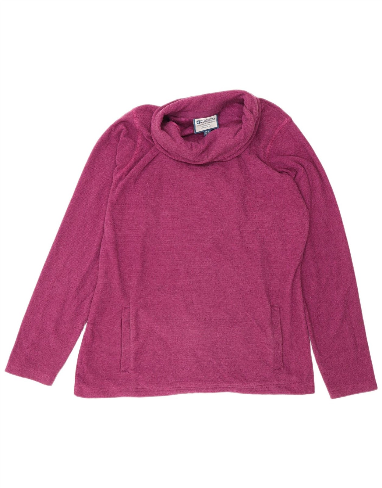 Mountain Warehouse Womens Sweatshirt Jumper UK 14 Large Purple Pinstripe FC14