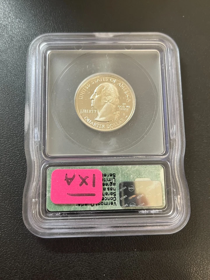 2001 S PROOF SILVER STATE QUARTER ICG PR-69 DCAM - SARAH-LEE TERRAT SIGNED - 25C - Image 2 of 2