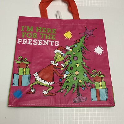 Tesco Grinch Tote Bag Stole Christmas Merry Grinchmas Presents 2024 Dr  Seuss New