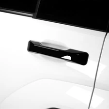 Black Side Door Handle Cover Trim For Hyundai Santa Fe 2024 2025 Touch Version