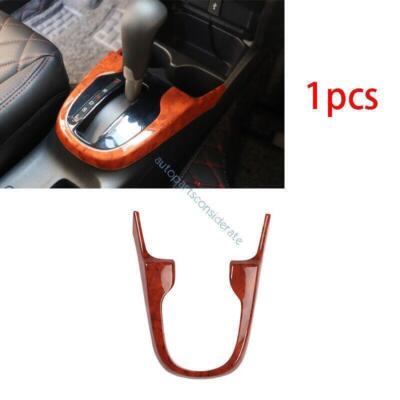 For Honda Fit Jazz 15-20 Central Console Gear Shift Frame Trim Peach Wood Grain