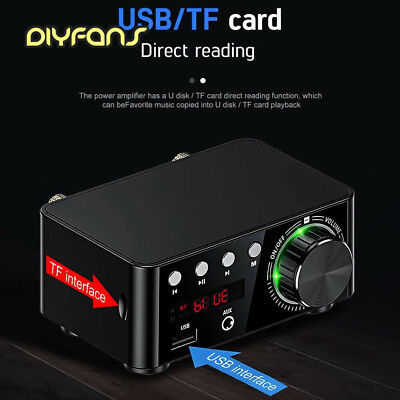 Mini Audio HiFi Bluetooth 5.0 Leistungsklasse D Verstärker Digital 50W * 2