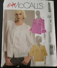 McCalls M5328 Unlined Jacket with yoke and gathers SEWING PATTERN SZ 12 14 16 18
