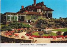 Rhode Island Hammersmith Farm Terrace Gardens Newport RI Postcard c1970