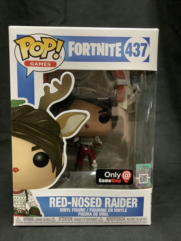 NIB - Funko Pop! Games - Fortnite - RED NOSED RAIDER #437 - GS Exc