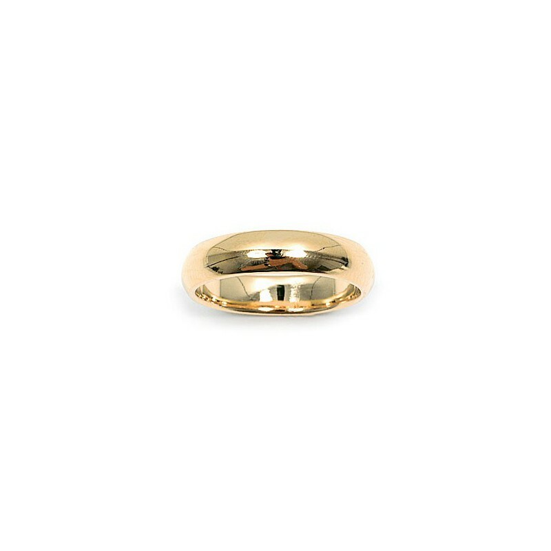 Bague alliance de mariage 4 mm or taille 60 pour homme