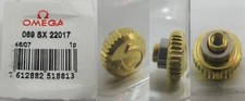 NEW sealed watch part: Lady Omega Genuine gilt crown 069SX22017 x1