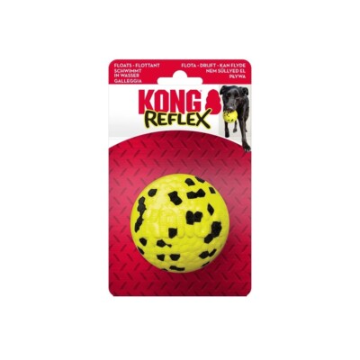 KONG Reflex Ball L 7,6cm schwimmend Hund langlebiges + robustes Spielzeug Hunde