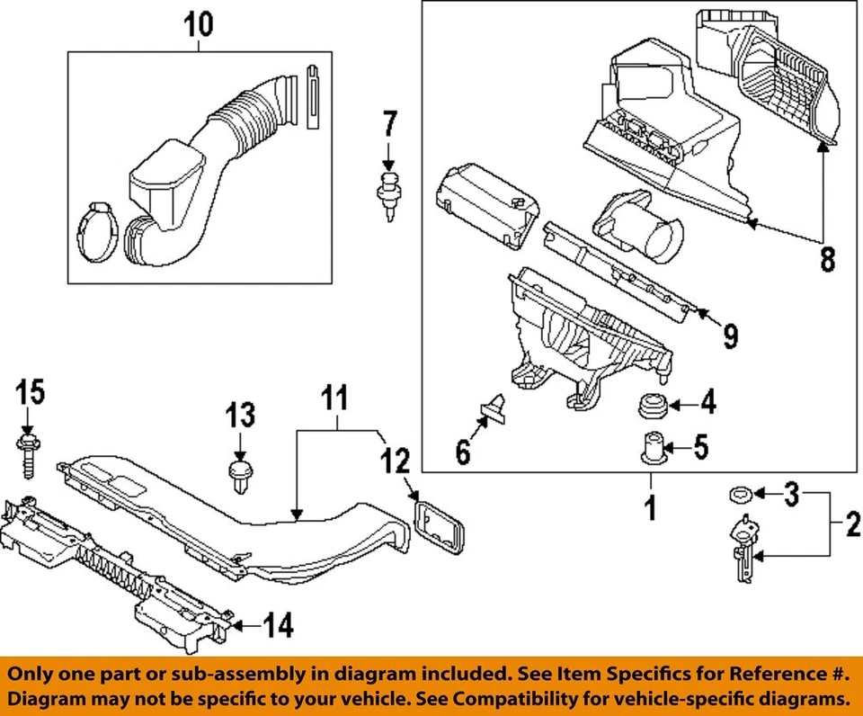 Conjunto de filtro de aire usado se adapta a: Hyundai Sonata 2019 2,4 grado A Foto 3 de 4