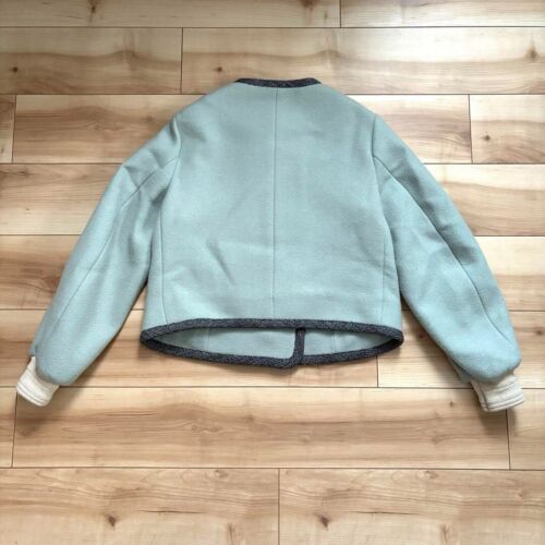 Chloe Chloe collarless knitted wool jacket 34 W46cm L49cm - Picture 2 of 4