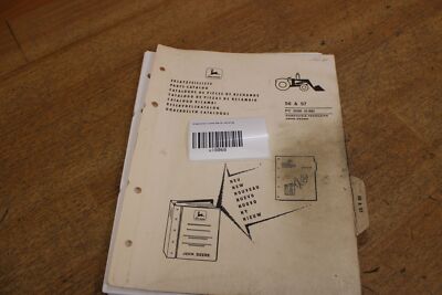 John Deere Ersatzteilliste Parts Catalog Frontlader 56 /57 5/68 xl8068