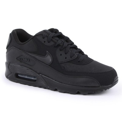 mens full black trainers