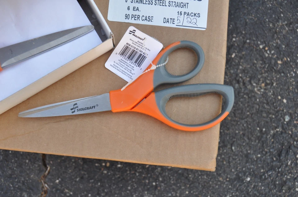 Skilcraft  8" straight cut SS scissors NSN 5110-01-241-4373 CASE OF 90 - Image 4 of 4