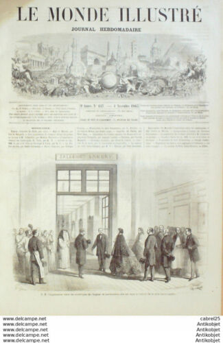 Le Monde illustré 1865 N°447 Toulon Turin Lord Palmerston Xavier De Merode - Afbeelding 1 van 5