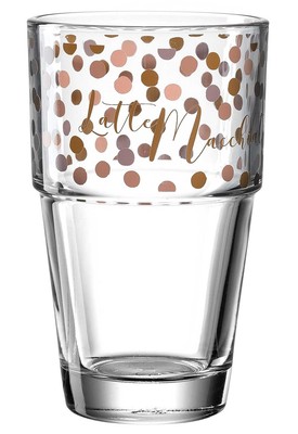 Leonardo Solo Latte-Macchiatoglas Latteglas aus klarem Glas 410 ml