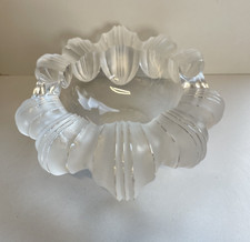 CIOTOLA LALIQUE VETRO POSACENERE SVUOTA TASCHE FIRMATA VASO GLASS