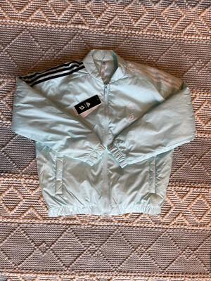 NWT! Adidas x Peloton Bomber Reversable Jacket Mint Size