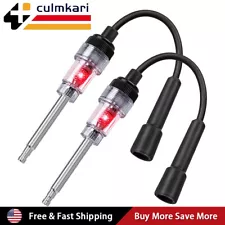 2PCS Inline Spark Plug Testers, Small Armature Diagnostic Detector Tool for Car
