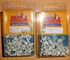 Battle Honors, 2- MTZ SOVIET INFANTRY ADVANCING  15MM, #9100