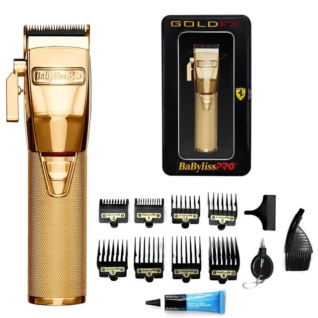 BaByliss PRO Gold Cordless LithiumIon Adjustable Clipper FX870G Gold